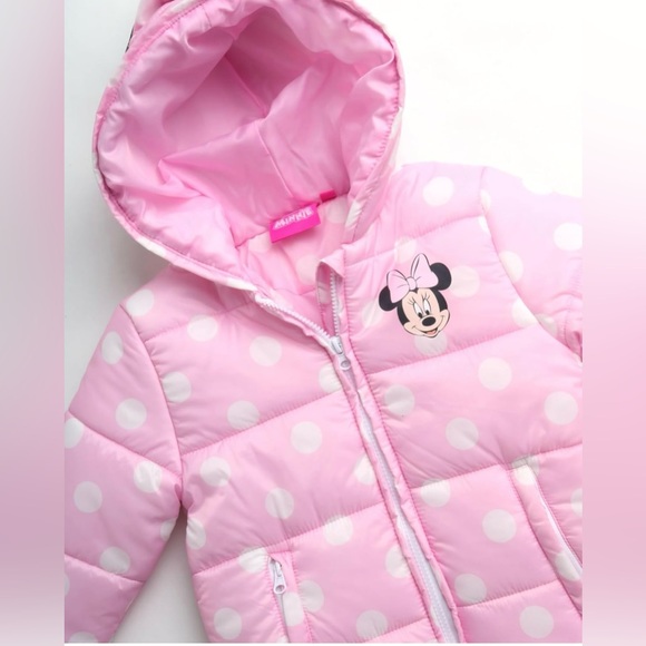 Girls Minnie Mouse Snowsuit 2 Piece Ski Jacket and Snow Bib Ski Pants Overalls - Picture 5 of 8